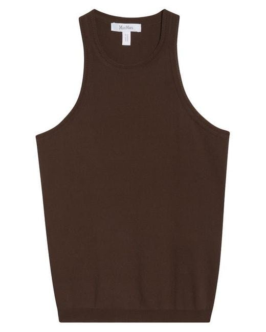 Max Mara Brown Arnes Sweater Tank