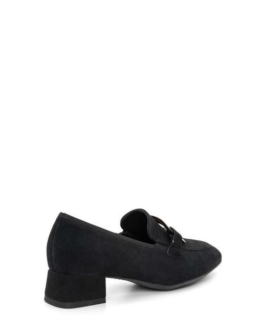 Ara Black Glimmer Loafer Pump