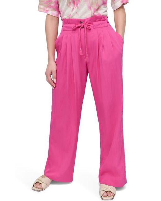 DKNY Pink Rope Tie Wide Leg Pants