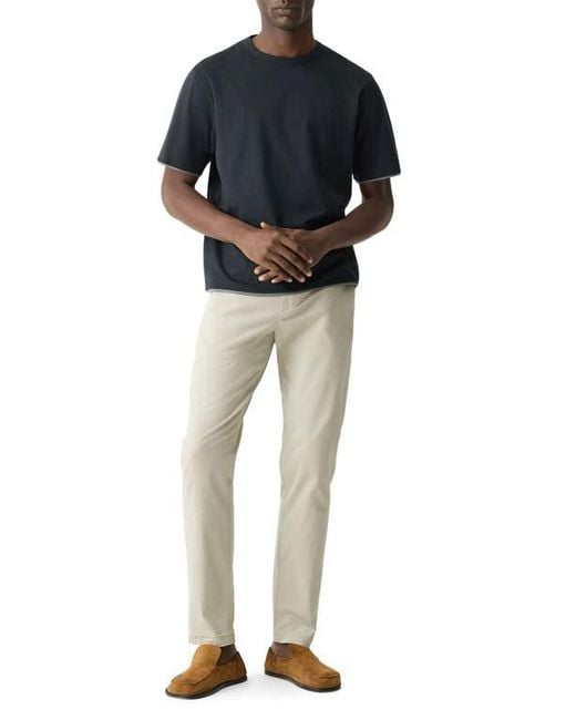 Theory Blue Db Pima Cotton Layered T-Shirt for men