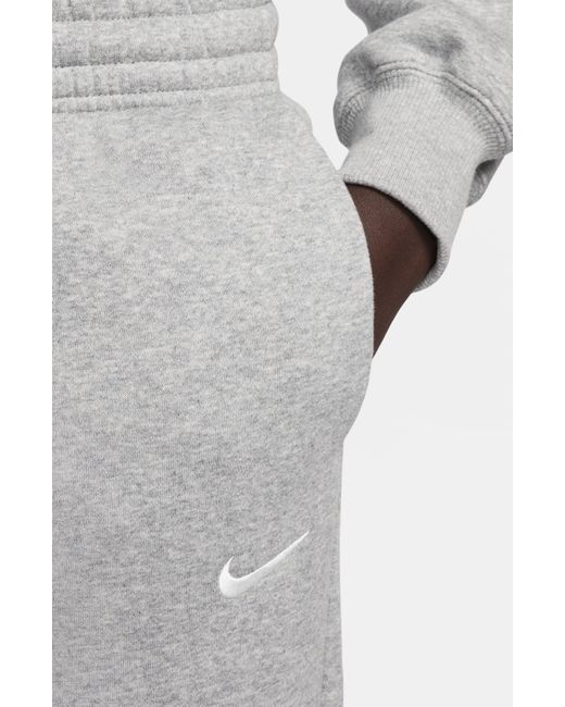 Nike Gray Sportswear Phoenix Fleece Mid Rise joggers
