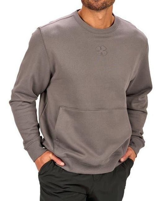 Black Clover Gray Pocket Crew for men