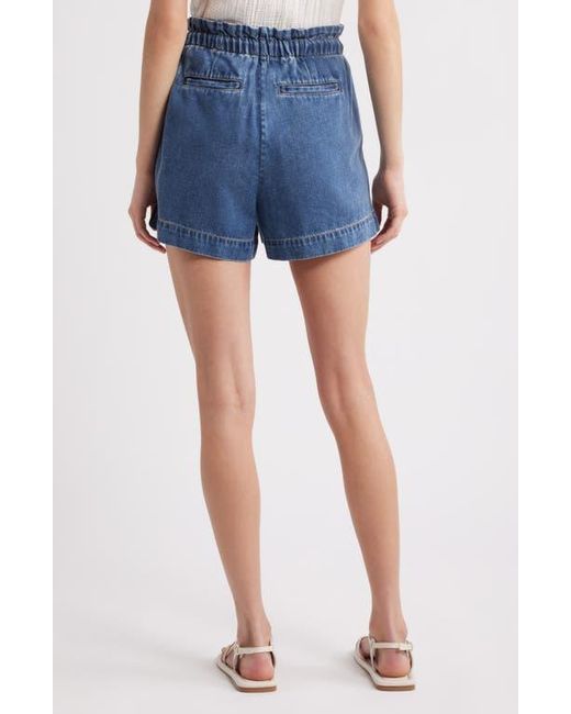 Rails Blue Foster Paperbag Denim Shorts