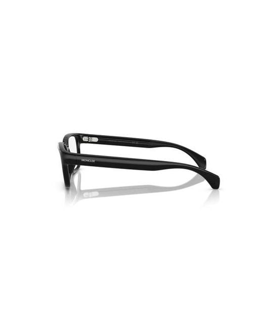 Moncler Black 57Mm Rectangle Optical Glasses