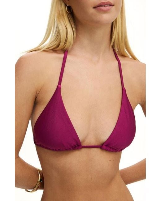 Cotton On Pink String Triangle Bikini Top