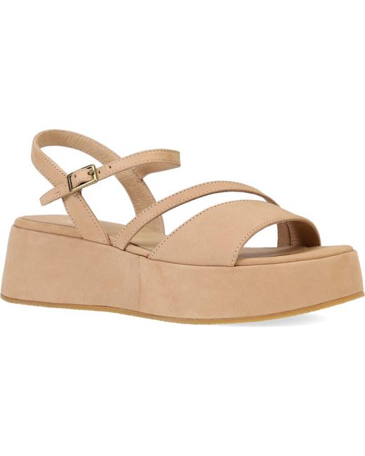 Eileen Fisher Metallic Dae Ankle Strap Platform Sandal