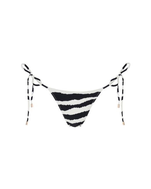 Sunkissed Black Le Triangle Tie Side Pattern Bikini Bottom