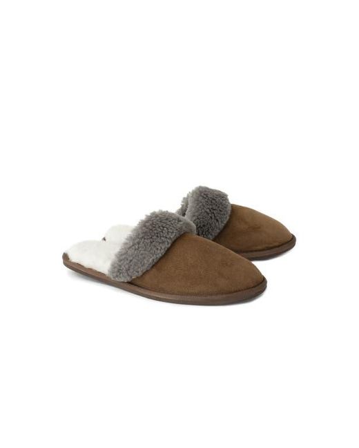 Celtic & Co. Brown British Shearling Mules for men