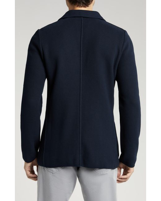 Robert Barakett Blue Morris Sweater Knit Sport Coat for men