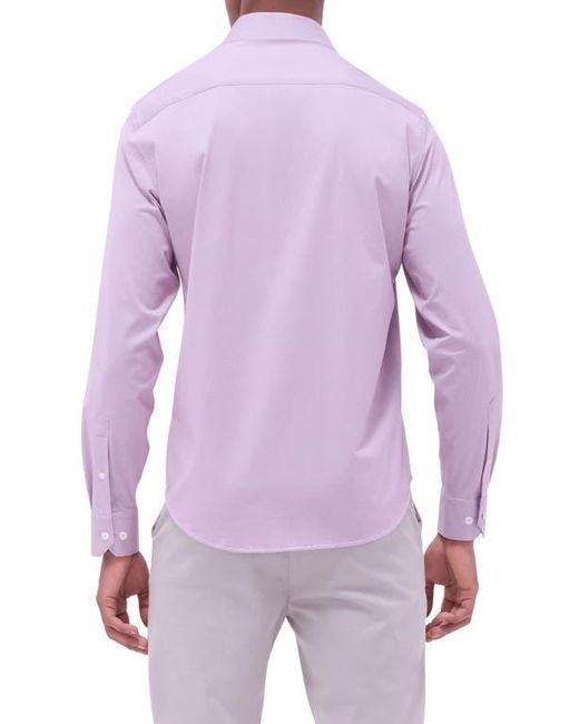 Bugatchi Purple Jimmy Ooohcotton Solid Button-Up Shirt for men