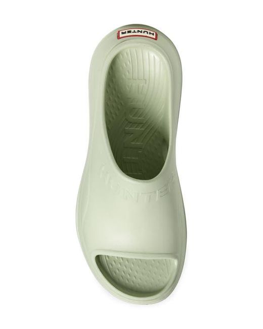 Hunter Green Haddie Platform Slide Sandal