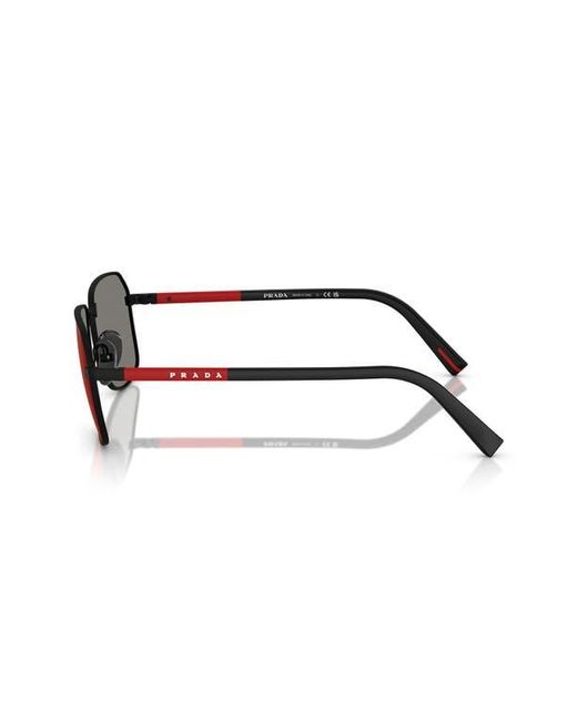 Prada Linea Rossa Multicolor 57Mm Rectangular Sunglasses for men