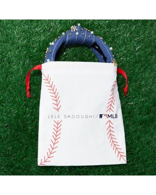 Lele Sadoughi Blue Mlb La Dodgers Embellished Headband