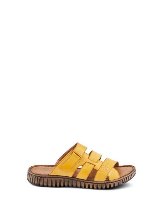 Spring Step Metallic Olly Slide Sandal