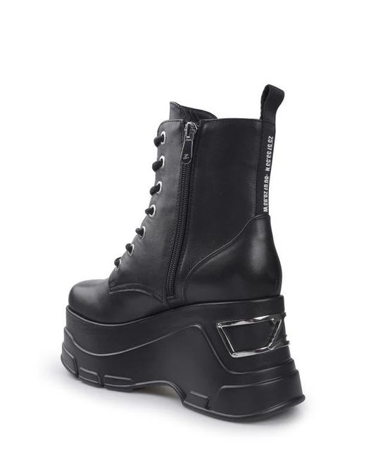 Zigi Black Cataleya Platform Combat Boot