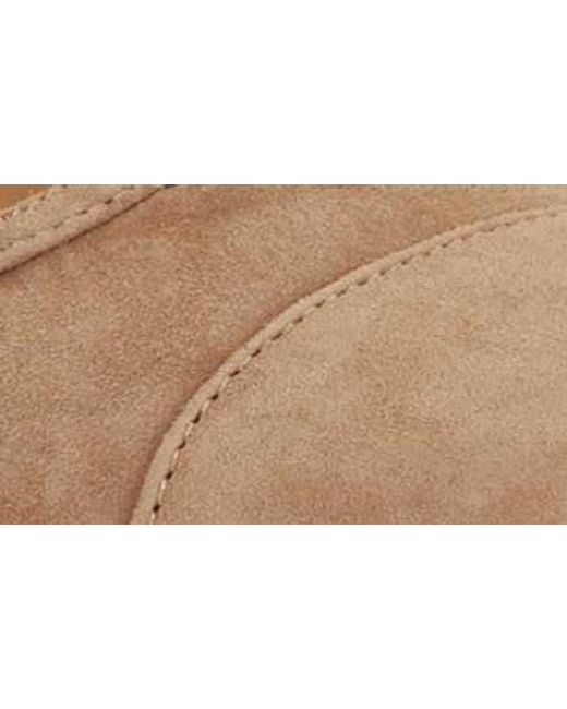 Dune Natural Hanna Slingback Cap Toe Flat