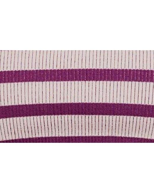 Free People Pink Fp Movement Stripe Go To Sports Bra