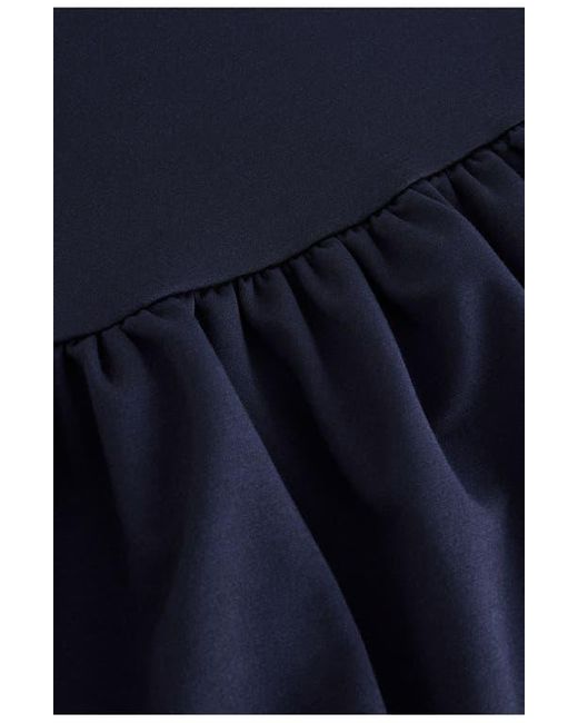 Next Blue Drop Hem Sleeveless Jersey Minidress