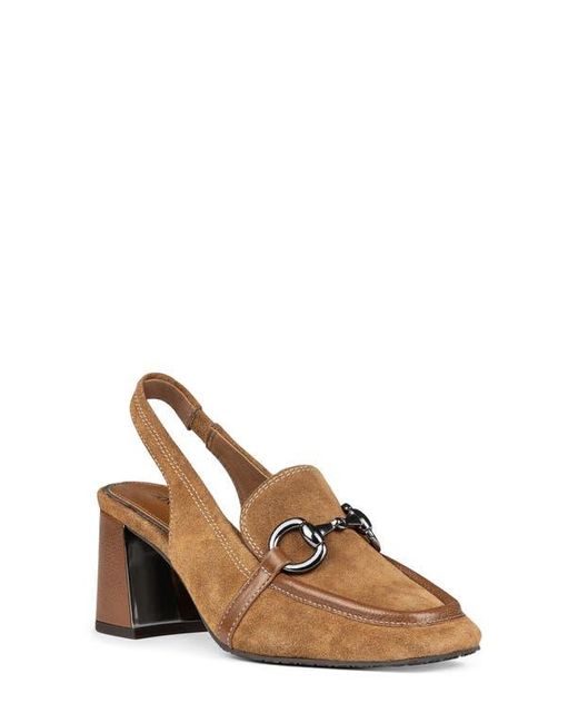 Donald J Pliner Slingback Bit Loafer Pump in Brown Lyst