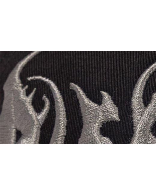 Pleasures Black Claws Embroidered Adjustable Baseball Cap for men