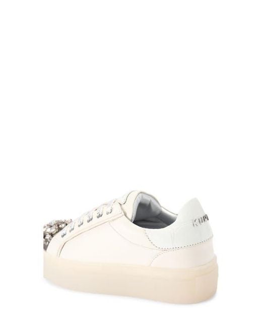 Kurt Geiger Multicolor Crystal Cap Toe Platform Sneaker
