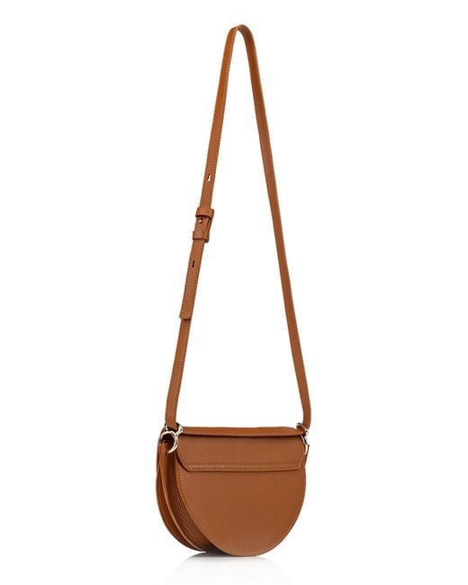 Christian Louboutin Brown By My Side Leather Crossbody Bag