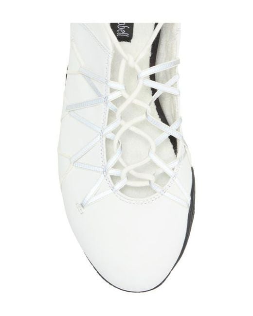 Jeffrey Campbell White Regimen Ankle Wrap Sneaker