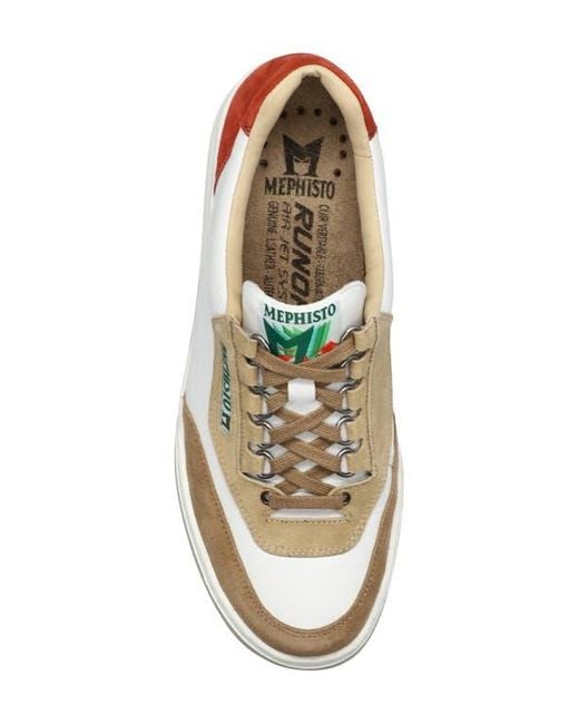Mephisto White Match Sneaker for men