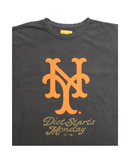 DIET STARTS MONDAY x '47 Dodgers Baseball Graphic T-Shirt