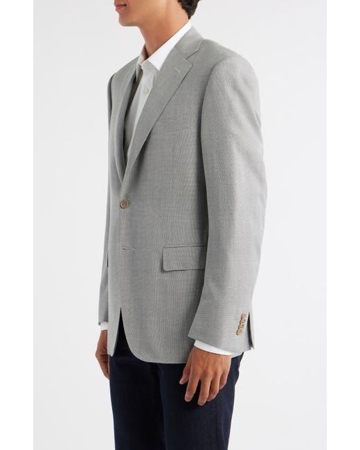 Canali Gray Siena Regular Fit Impeccable Super 130S Wool Suit Jacket for men