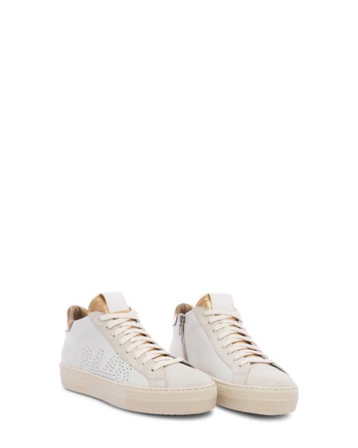P448 Natural Thea Mid Top Sneaker