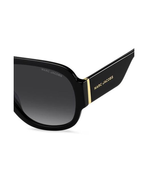 Marc Jacobs Black 59Mm Gradient Pilot Sunglasses for men