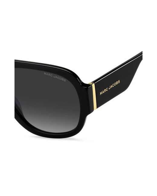 Marc Jacobs Black 59Mm Gradient Pilot Sunglasses for men