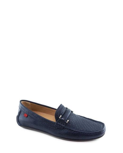 Marc Joseph New York Blue Bryant Park Leather Weave Driver Loafer for men