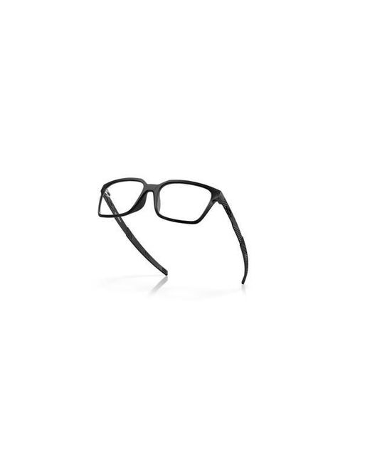 Oakley Black 55Mm Rectangle Optical Glasses for men