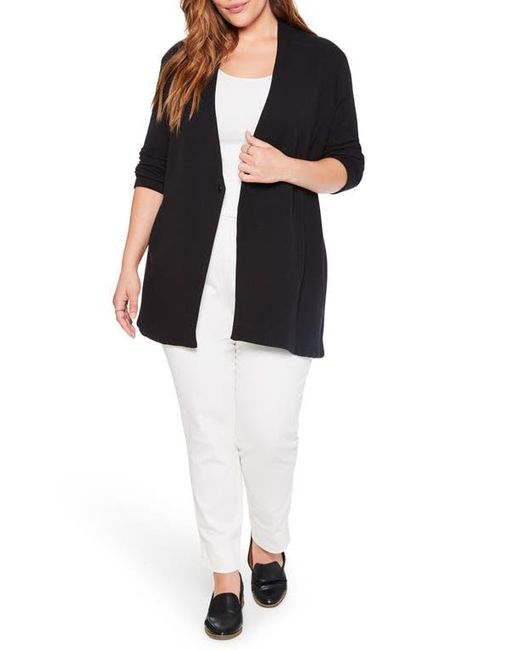 NIC+ZOE Black Grace Open Front Knit Jacket