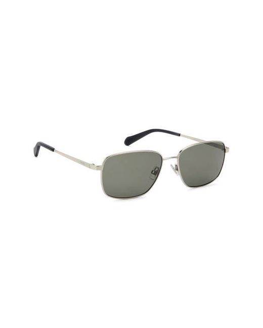 Fossil Gray 58Mm Rectangular Sunglasses for men