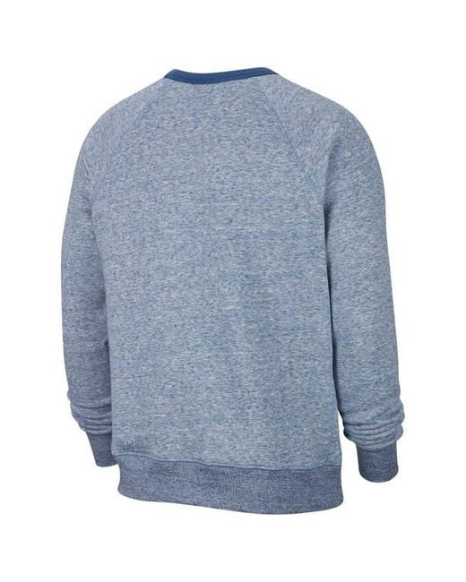 Nike Blue Sportswear Heritage Crewneck Sweatshirt for men