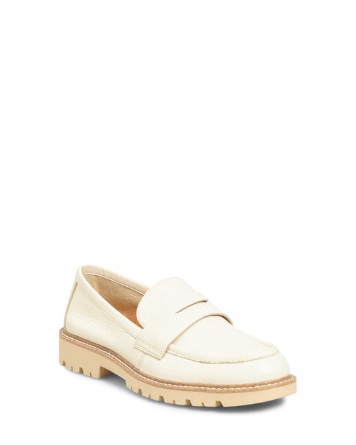 Comfortiva White Lug Sole Penny Loafer