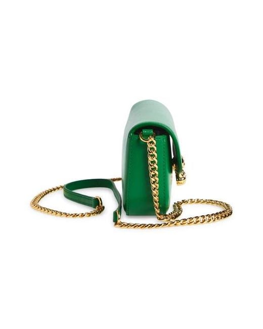 Alexander McQueen Green Small Skull Flower Shoulder Bag