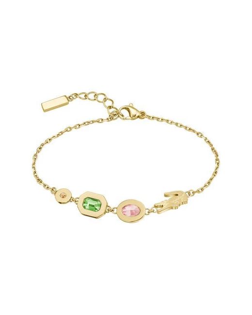 Lacoste White Deva Crystal Line Bracelet