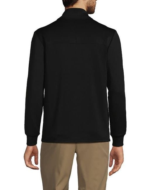 Lands' End Black Active Performance Full Zip Jacket for men