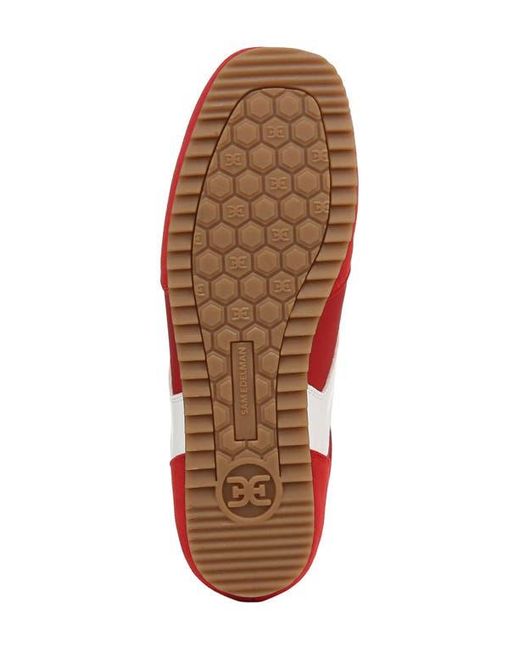 Sam Edelman Red Zaria Low Top Sneaker