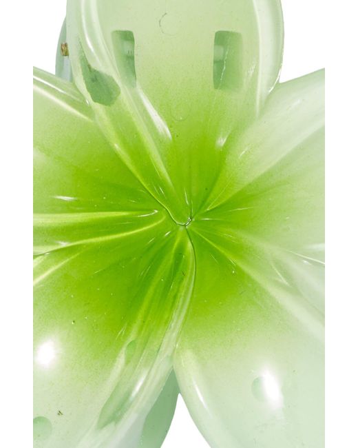 BP. Green Plumeria Claw Clip