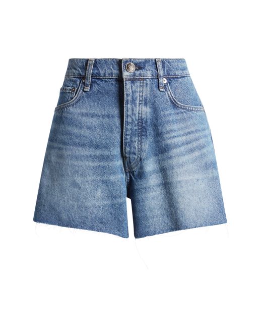 Rag & Bone Blue Cutoff Denim Shorts