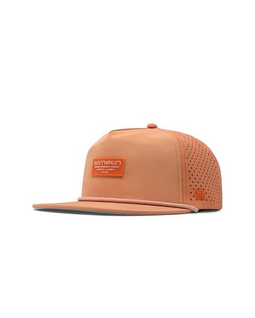 Melin Pink Coronado Brick Hydro Performance Snapback Hat for men