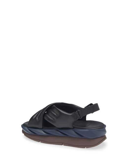 4Ccccees Blue Mellow Mana Platform Slingback Sandal