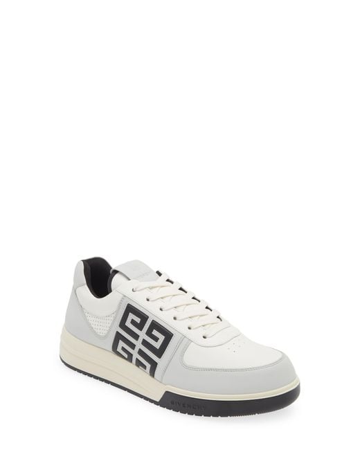 Givenchy White G4 Low Top Leather Sneaker for men