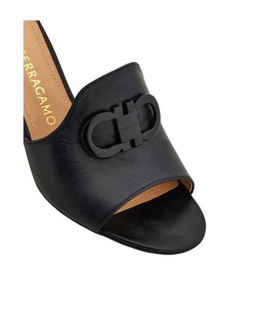 Ferragamo Rexy Slide Sandal in Black | Lyst display picture 3