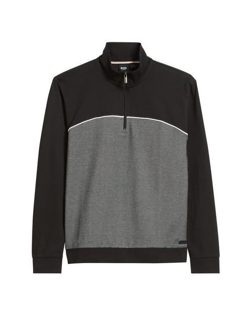 Boss Black Quarter Zip Track Pullover for men